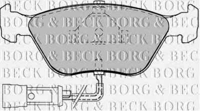 BORG & BECK bbp1343 -  Комплект тормозных колодок, дисковый тормоз